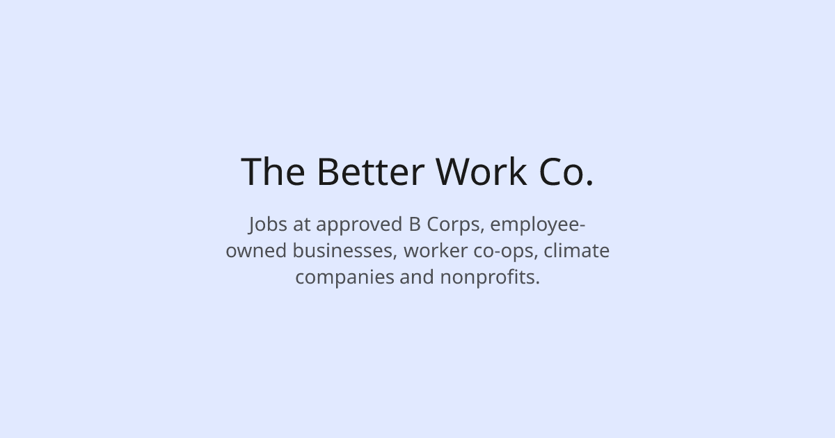 The Better Work Co. preview