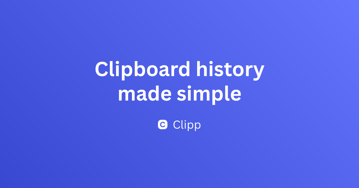 Clipp preview